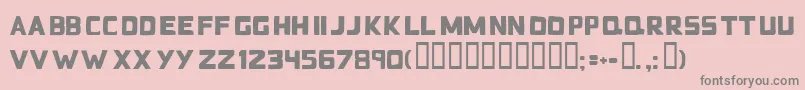Badblockstt Font – Gray Fonts on Pink Background