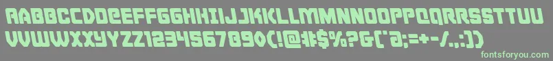 Cyborgroosterleft-fontti – vihreät fontit harmaalla taustalla