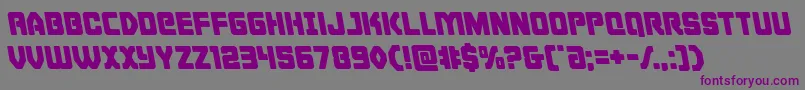 Шрифт Cyborgroosterleft – фиолетовые шрифты на сером фоне