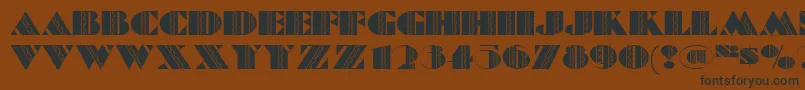 Fete ffy Font – Black Fonts on Brown Background