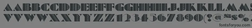 Fete ffy Font – Black Fonts on Gray Background