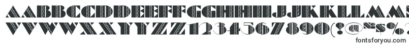 Шрифт Fete ffy – блочные шрифты