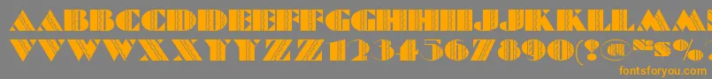 Fete ffy Font – Orange Fonts on Gray Background