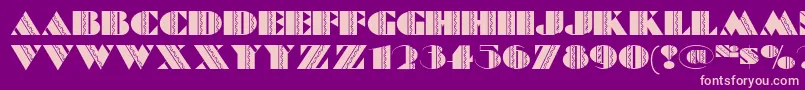 Fete ffy Font – Pink Fonts on Purple Background