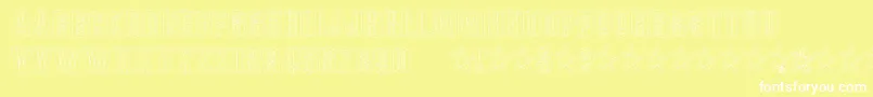 フォントPlexifontBv – 黄色い背景に白い文字