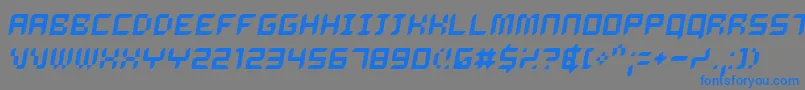 Шрифт Delio – синие шрифты на сером фоне
