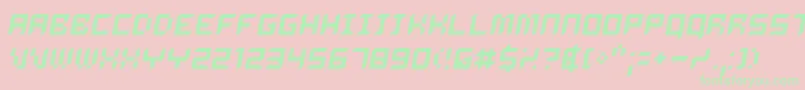 Delio-fontti – vihreät fontit vaaleanpunaisella taustalla