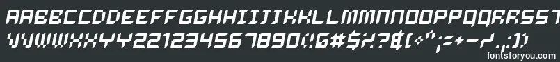 Шрифт Delio – белые шрифты на чёрном фоне