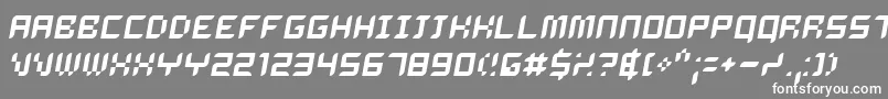 Шрифт Delio – белые шрифты на сером фоне
