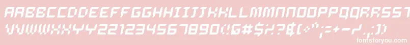 Delio-fontti – valkoiset fontit vaaleanpunaisella taustalla