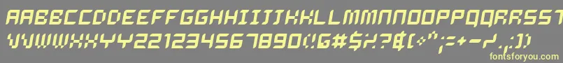 Шрифт Delio – жёлтые шрифты на сером фоне