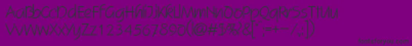 SkizzedbNormal Font – Black Fonts on Purple Background