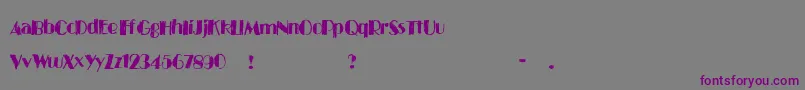 Blackties Font – Purple Fonts on Gray Background