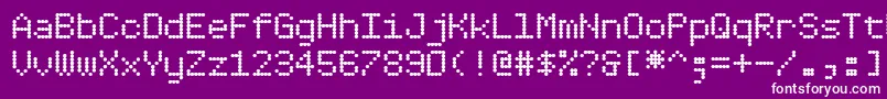 Dotim5 Font – White Fonts on Purple Background
