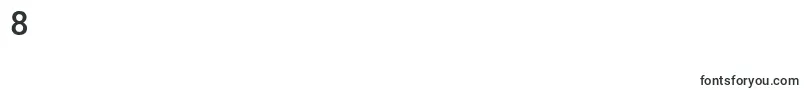 Emissarylaserital-Schriftart – Schriften für die Ziffer 8