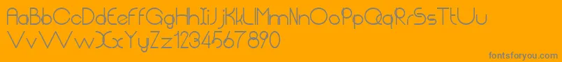 ChempakaRantingBold Font – Gray Fonts on Orange Background