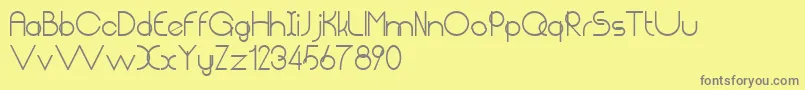 ChempakaRantingBold Font – Gray Fonts on Yellow Background