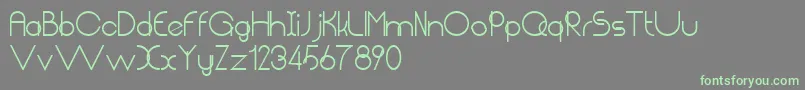 ChempakaRantingBold Font – Green Fonts on Gray Background