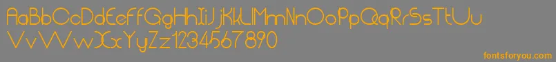 ChempakaRantingBold Font – Orange Fonts on Gray Background
