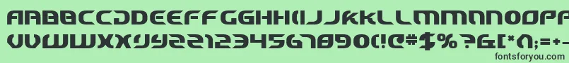 Starcv2b Font – Black Fonts on Green Background