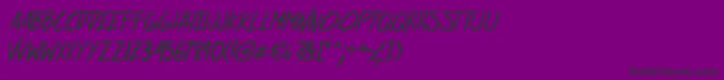 fuente AtRiskYouthItalic – Fuentes Negras Sobre Fondo Morado