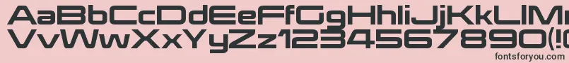 KoratakirgRegular Font – Black Fonts on Pink Background