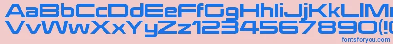 Шрифт KoratakirgRegular – синие шрифты на розовом фоне