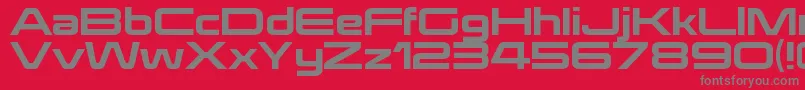 KoratakirgRegular Font – Gray Fonts on Red Background