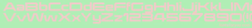 Police KoratakirgRegular – polices roses sur fond vert