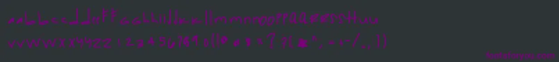 Thehundredclub Font – Purple Fonts on Black Background