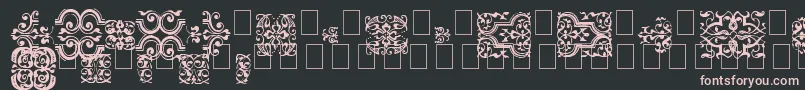 ImFellFlowers1 Font – Pink Fonts on Black Background