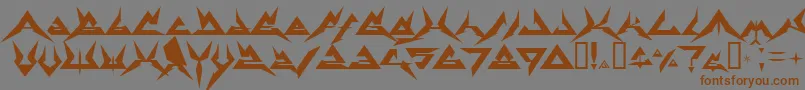 More about Therrg Font Therrg Font – Brown Fonts on Gray Background
