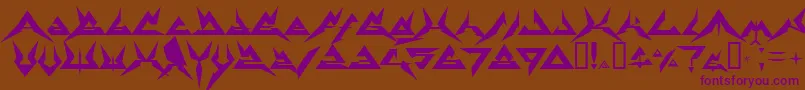 More about Therrg Font Therrg Font – Purple Fonts on Brown Background