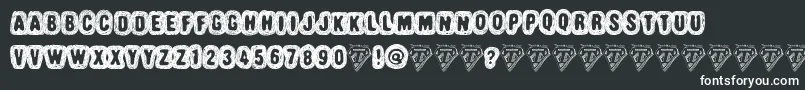 TruffleShuffle Font – White Fonts on Black Background