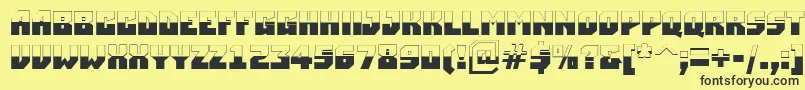 ASimplerbubwBold Font – Black Fonts on Yellow Background