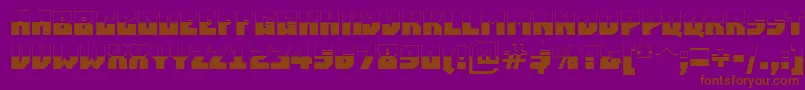 ASimplerbubwBold-Schriftart – Braune Schriften auf violettem Hintergrund