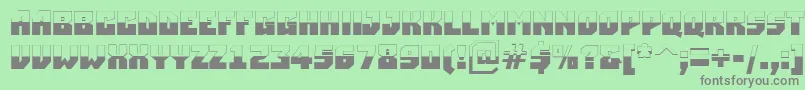 ASimplerbubwBold Font – Gray Fonts on Green Background