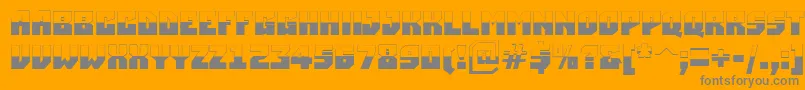 ASimplerbubwBold Font – Gray Fonts on Orange Background