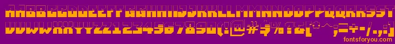 ASimplerbubwBold Font – Orange Fonts on Purple Background