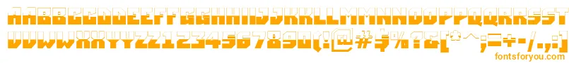 ASimplerbubwBold Font – Orange Fonts on White Background