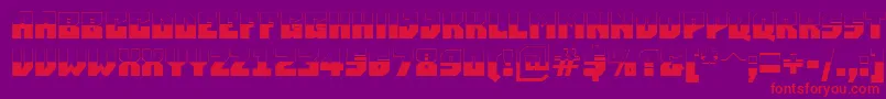Шрифт ASimplerbubwBold – красные шрифты на фиолетовом фоне