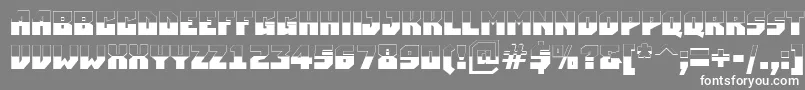 ASimplerbubwBold Font – White Fonts on Gray Background