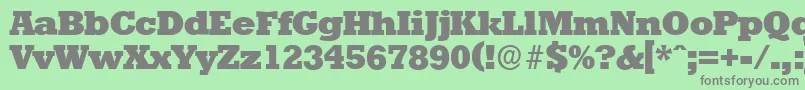 StaffordserialHeavyRegular Font – Gray Fonts on Green Background