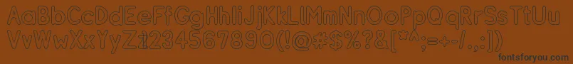 Resibo Font – Black Fonts on Brown Background