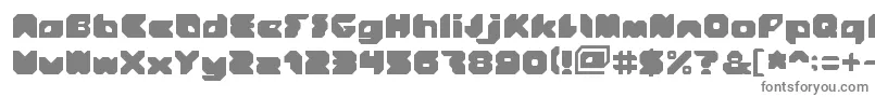 Stranger Font – Gray Fonts on White Background