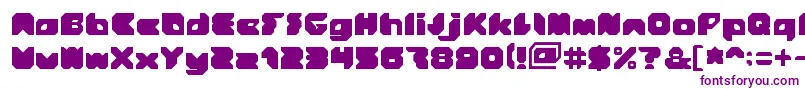 Stranger Font – Purple Fonts on White Background