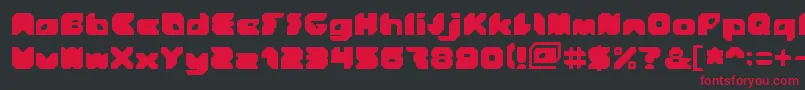Stranger Font – Red Fonts on Black Background