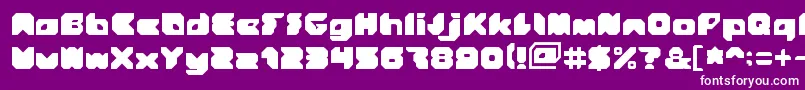 Stranger Font – White Fonts on Purple Background