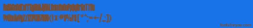 Tauerninlinectt-fontti – ruskeat fontit sinisellä taustalla