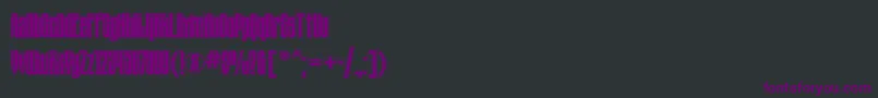 Tauerninlinectt Font – Purple Fonts on Black Background